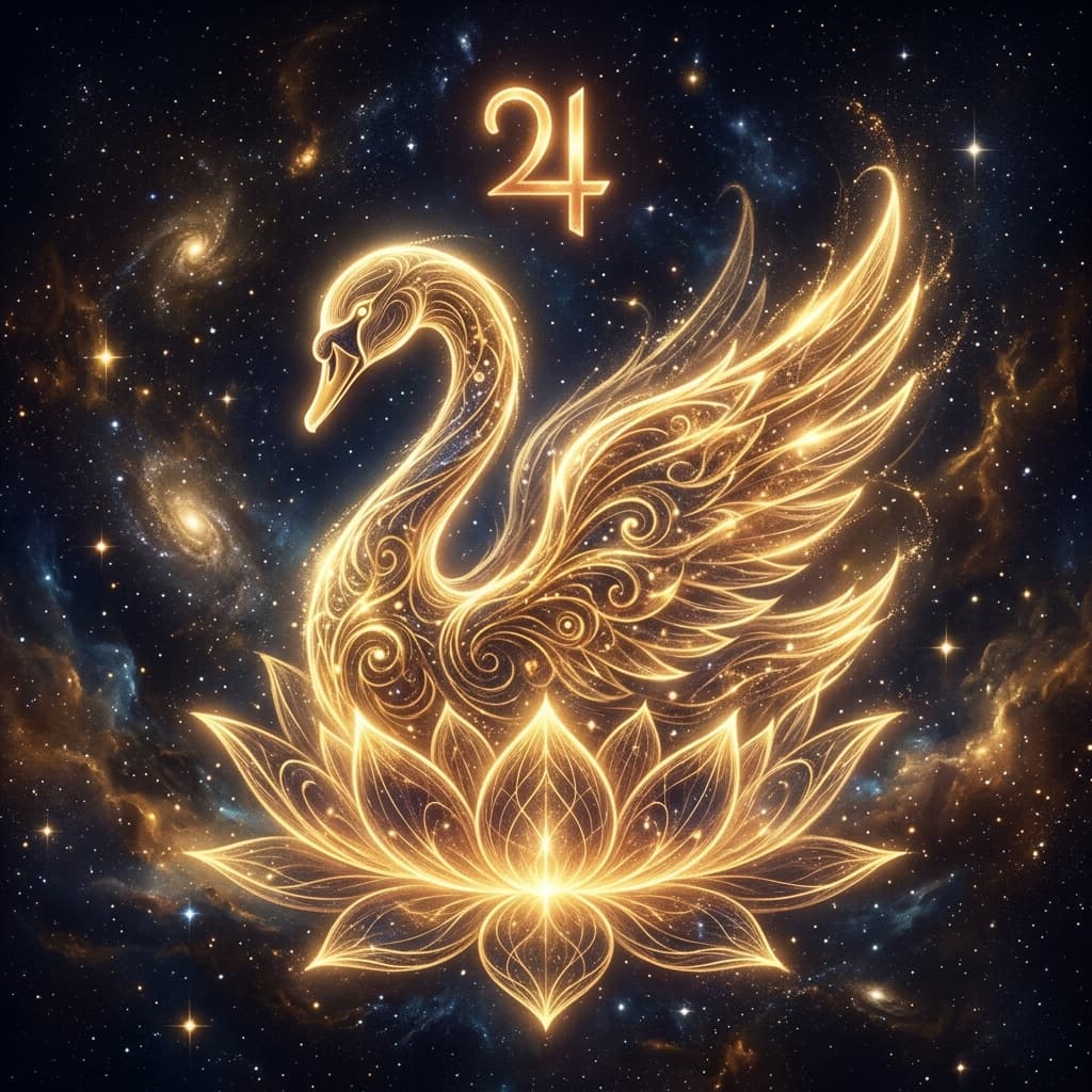 Hamsa Yoga golden swan representing Jupiter in Vedic astrology