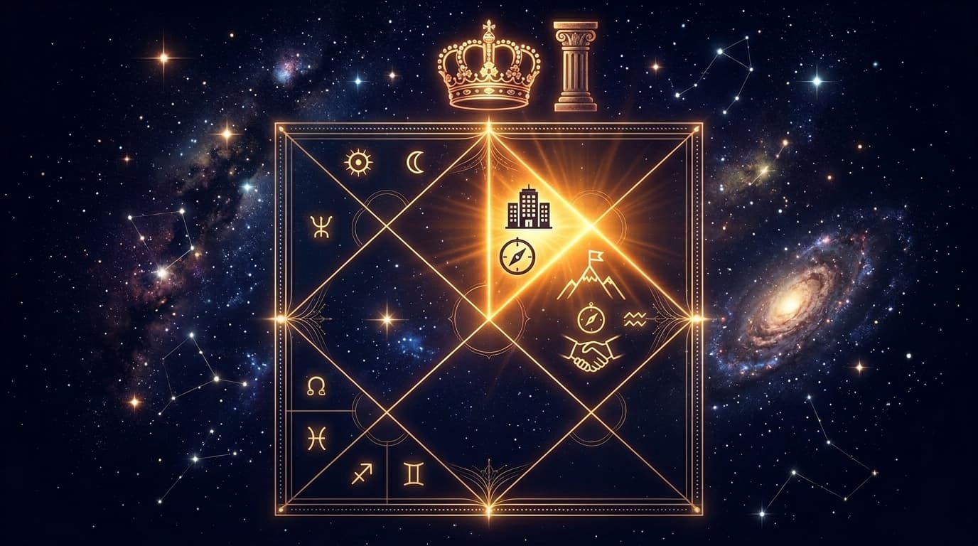 10th house Karma Bhava in Vedic kundli representing career and status